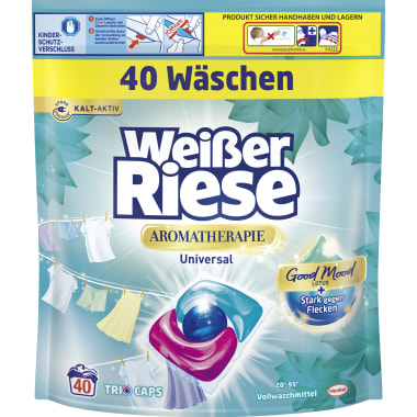 Weisser Riese Trio Caps Universal 40 Waschgänge