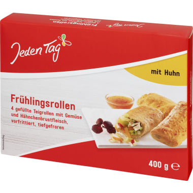 Jeden Tag Frühlingsrollen mit Huhn