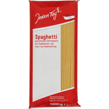 Jeden Tag Spaghetti mit Ei