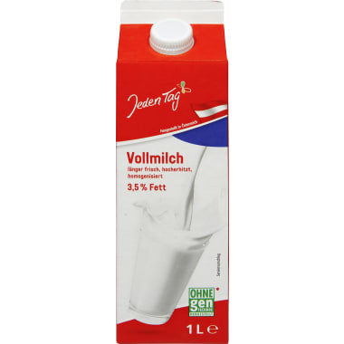 Jeden Tag Vollmilch länger frisch 3,5%