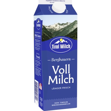 Tirol Milch Bergbauern Vollmilch länger frisch 3,5% 1,0 Liter