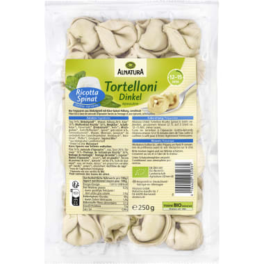 Alnatura Bio Dinkel Tortelloni Ricotta Spinat