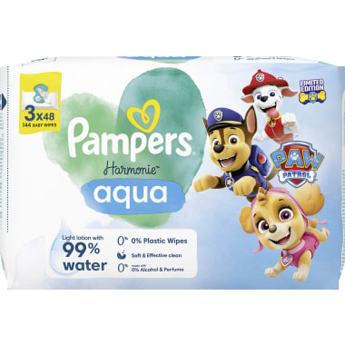 Pampers Feuchttücher Aqua Pure 3er-Packung
