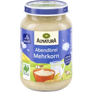 Alnatura Bio Abendbrei Mehrkornbrei 6. Monat