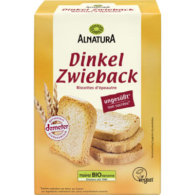 Alnatura Bio Dinkel Zwieback ungesüßt