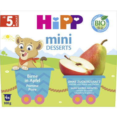 Hipp Mini Desserts Birne in Apfel 4er-Pack