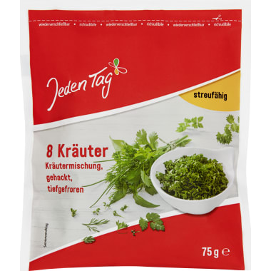 Jeden Tag 8-Kräuter-Mischung gehackt tiefgefroren