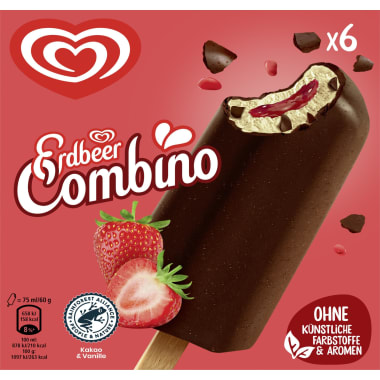 Eskimo Erdbeer Combino 6er-Packung