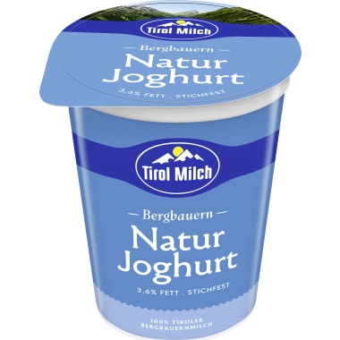 Tirol Milch Bergbauern Naturjoghurt 3,6% stichfest