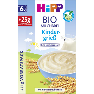 Hipp Kindergrieß 6. Monat