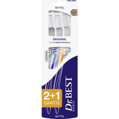 Dr. Best Zahnbürste Original mittel 2+1