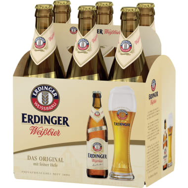 Erdinger Weißbier Feine Hefe Tray 0,5 Liter