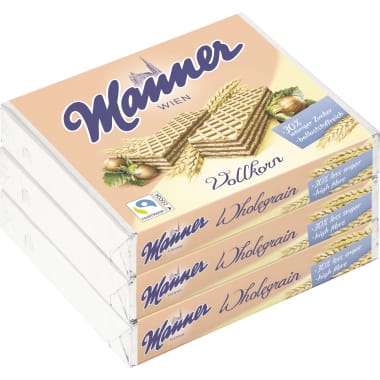 Manner Neapolitaner Vollkorn Schnitten 3er-Packung