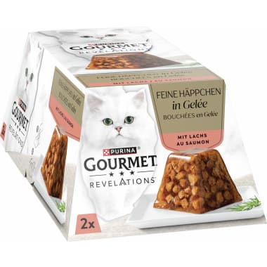 Purina Gourmet Katze Revalations Gelee Lachs 2er-Pack