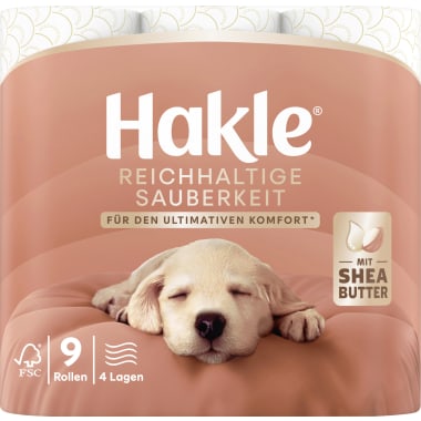 Hakle Toilettenpapier 9er-Packung 4-lagig