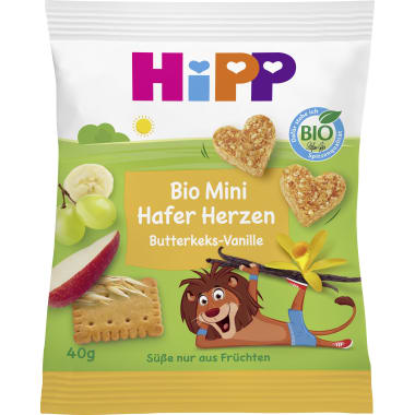 Hipp Mini Hafer Herzen Butterkeks-Vanille