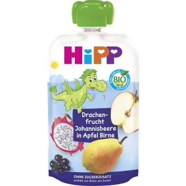 Hipp Hippis Drachenfrucht-Johannisbeere-Apfel-Birne