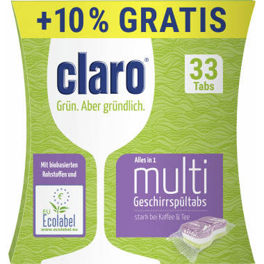 Claro Multi Geschirrspültabs 30er-Packung