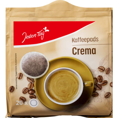 Jeden Tag Kaffeepads Crema 20er-Packung