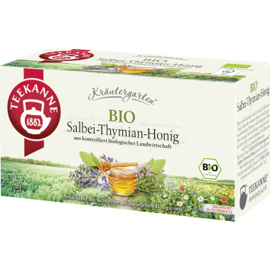 Teekanne Kräutergarten Salbei-Thymian-Honig