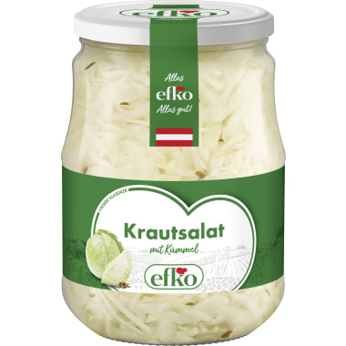 Efko Krautsalat mit Kümmel im Glas