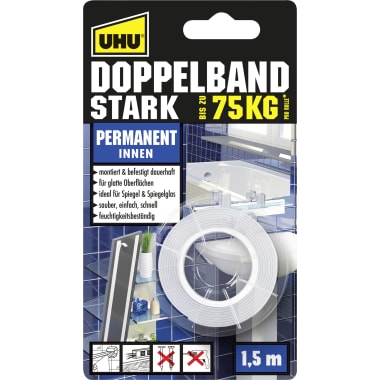 UHU Doppelband Stark bis zu 75 kg