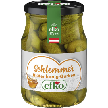 Efko Schlemmergurken mit Blütenhonig