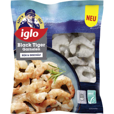 Iglo ASC Black Tiger Garnelen