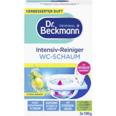 Dr. Beckmann Aktivkohle WC-Schaum 3er-Packung