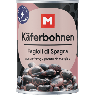 M Dampfgegarte Käferbohnen Konserve