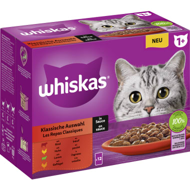 Whiskas Klassische Auswahl Rind-Ente-Lamm-Truthahn
