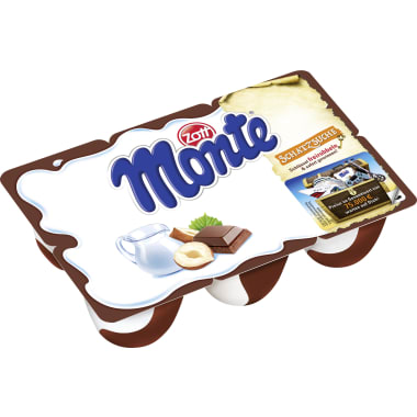 Zott Monte Snack Milchcreme-Schoko-Nuss 6er-Packung