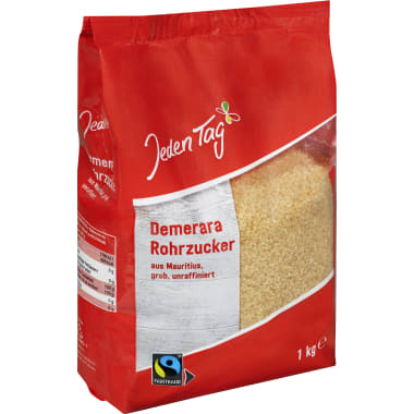 Jeden Tag Demerara brauner Rohrzucker