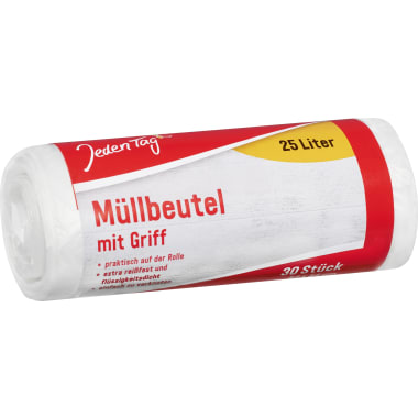 Jeden Tag Müllbeutel mit Griff 25 Liter