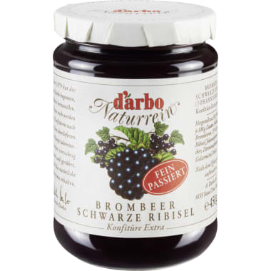 Darbo Naturrein Brombeer Schwarze Ribisel fein passiert