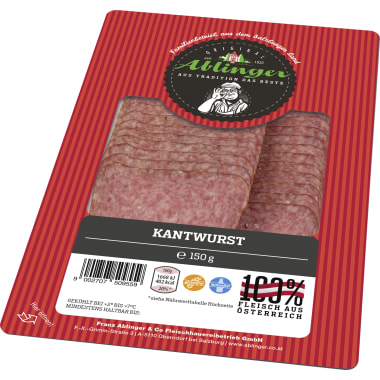 Ablinger Kantwurst geschnitten