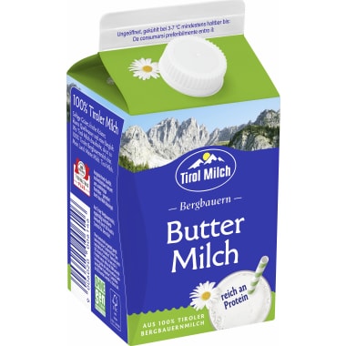 Tirol Milch Bergbauern Buttermilch Natur 0,5 Liter
