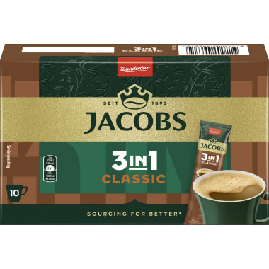 Jacobs 3 in 1 Sticks 10er-Packung