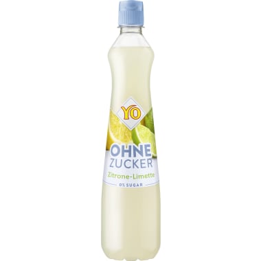 YO Sirup Zitrone-Limette ohne Zucker 0,7 Liter