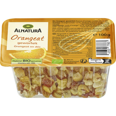 Alnatura Bio Orangeat gewürfelt