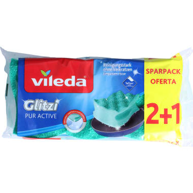Vileda Glitzi Puractive Topfreiniger 2+1