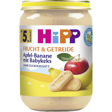 Hipp Apfel-Banane mit Babykeks 4. Monat
