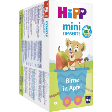 Hipp Mini Desserts Birne in Apfel 4er-Pack