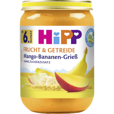 Hipp Mango-Bananen-Grieß 6. Monat
