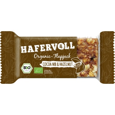 Hafervoll Bio Flapjack Kakao Haselnuss