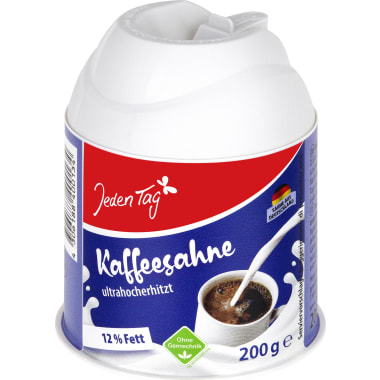 Jeden Tag Kaffeesahne