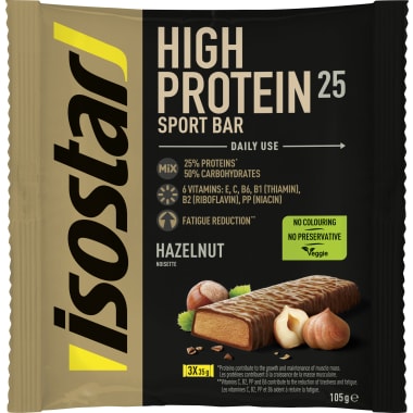 Isostar Powerplay High Proteinriegel Hazelnut 3er-Packung