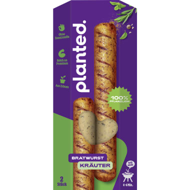 Planted. Bratwurst Kräuter