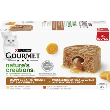 Purina Gourmet Katze Dampfge. Mousse m. Sauce