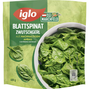 Iglo Blattspinat Zwutschgerl